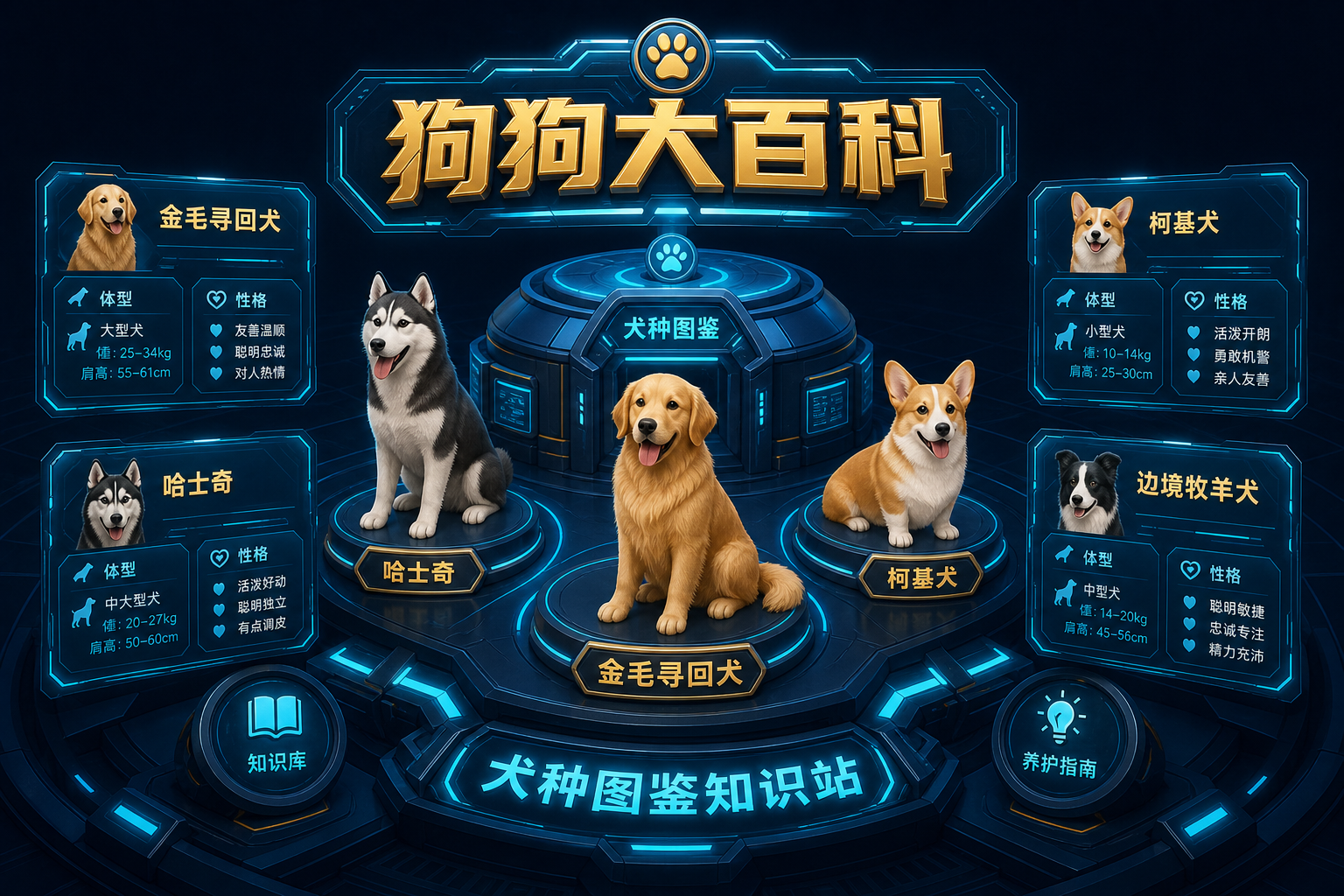 狗狗大百科：犬种图文与 3D 环视