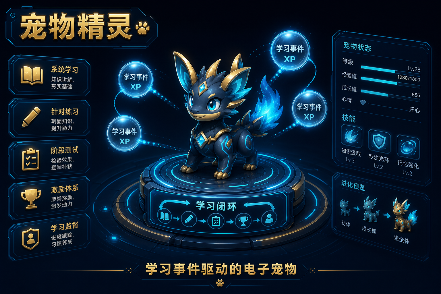 宠物精灵 ePet：用学习事件驱动养宠
