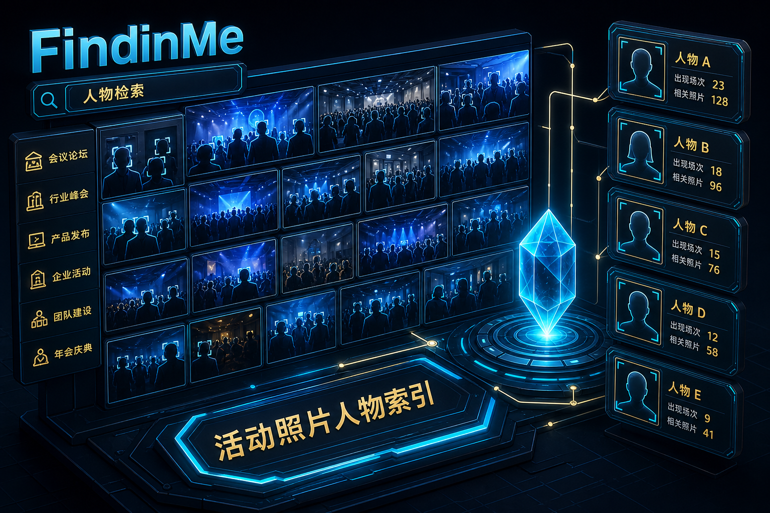 FindinMe：活动照片检索与图片墙