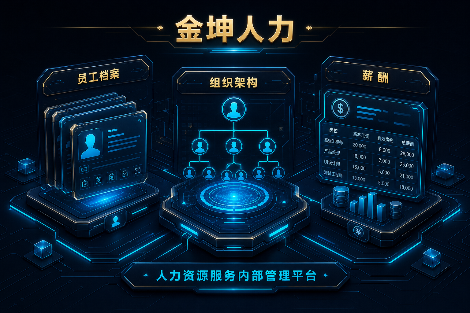 金坤人力：雇主、合同、项目与员工档案
