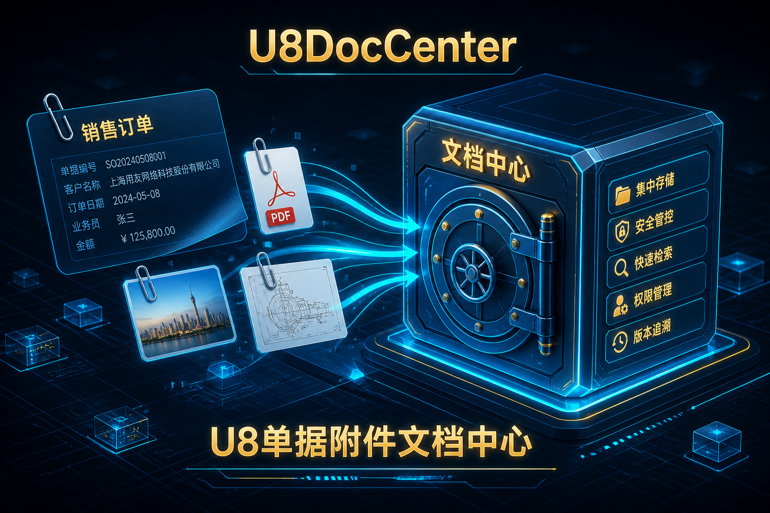 U8DocCenter：单据附件与文档中心